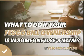 how to submit fesco bill ownership name change